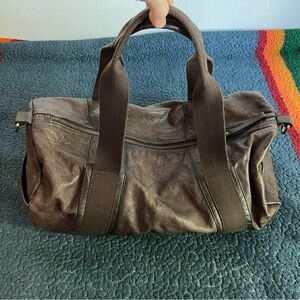 Frye leather duffel bag
